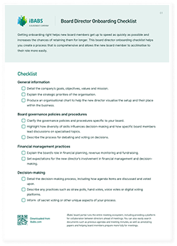 Board Management Templates Kit Ibabs